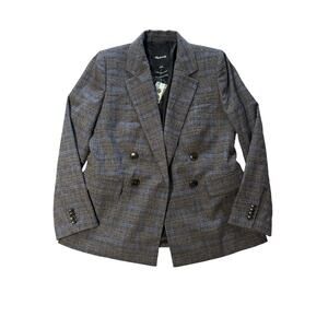 NWT Madewell The Rosedale Blazer in Plaid Size 6
